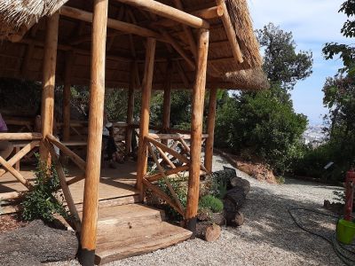 capanna svizzera al parco di Villa Pallavicini