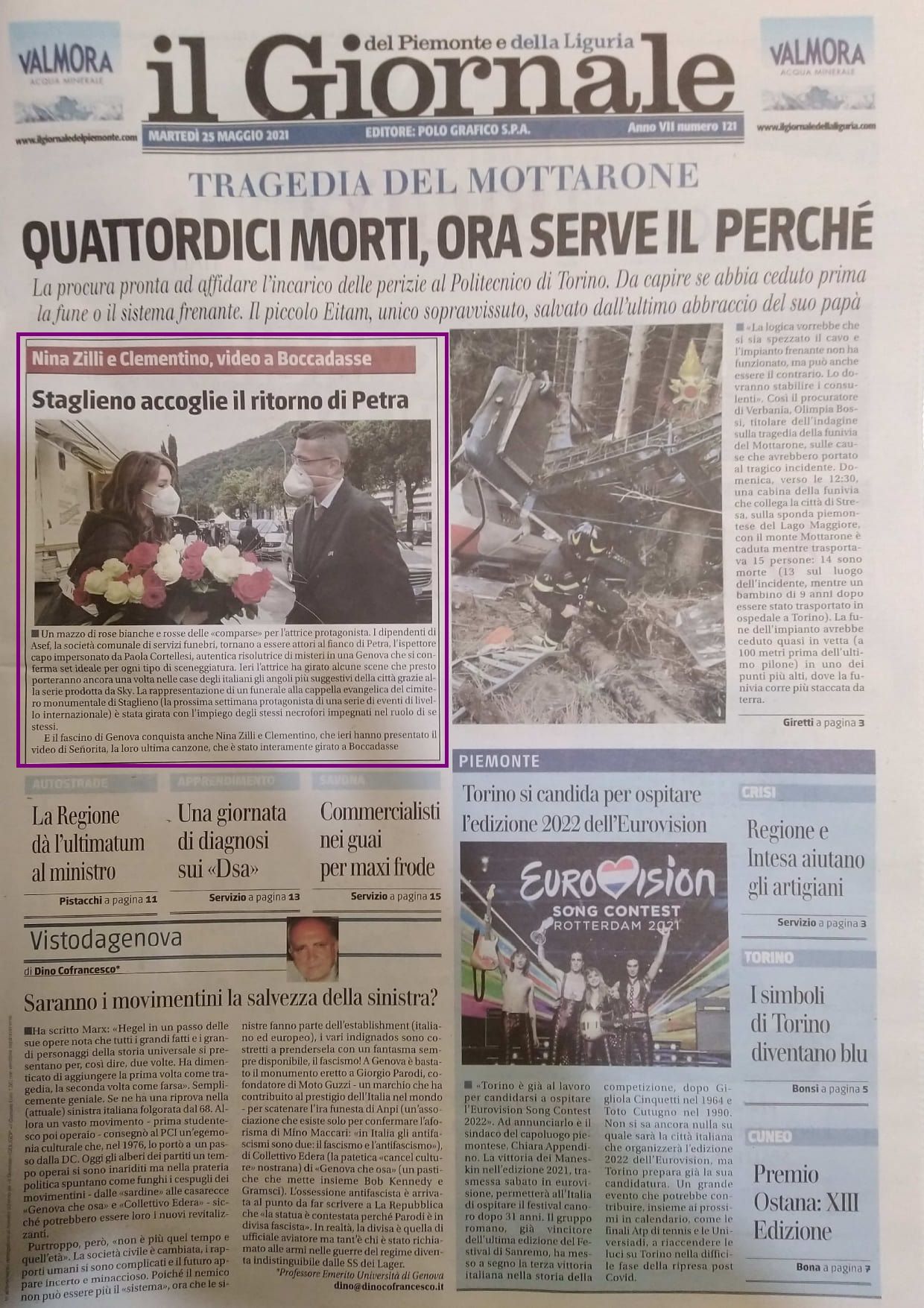 Articolo su Il Giornale