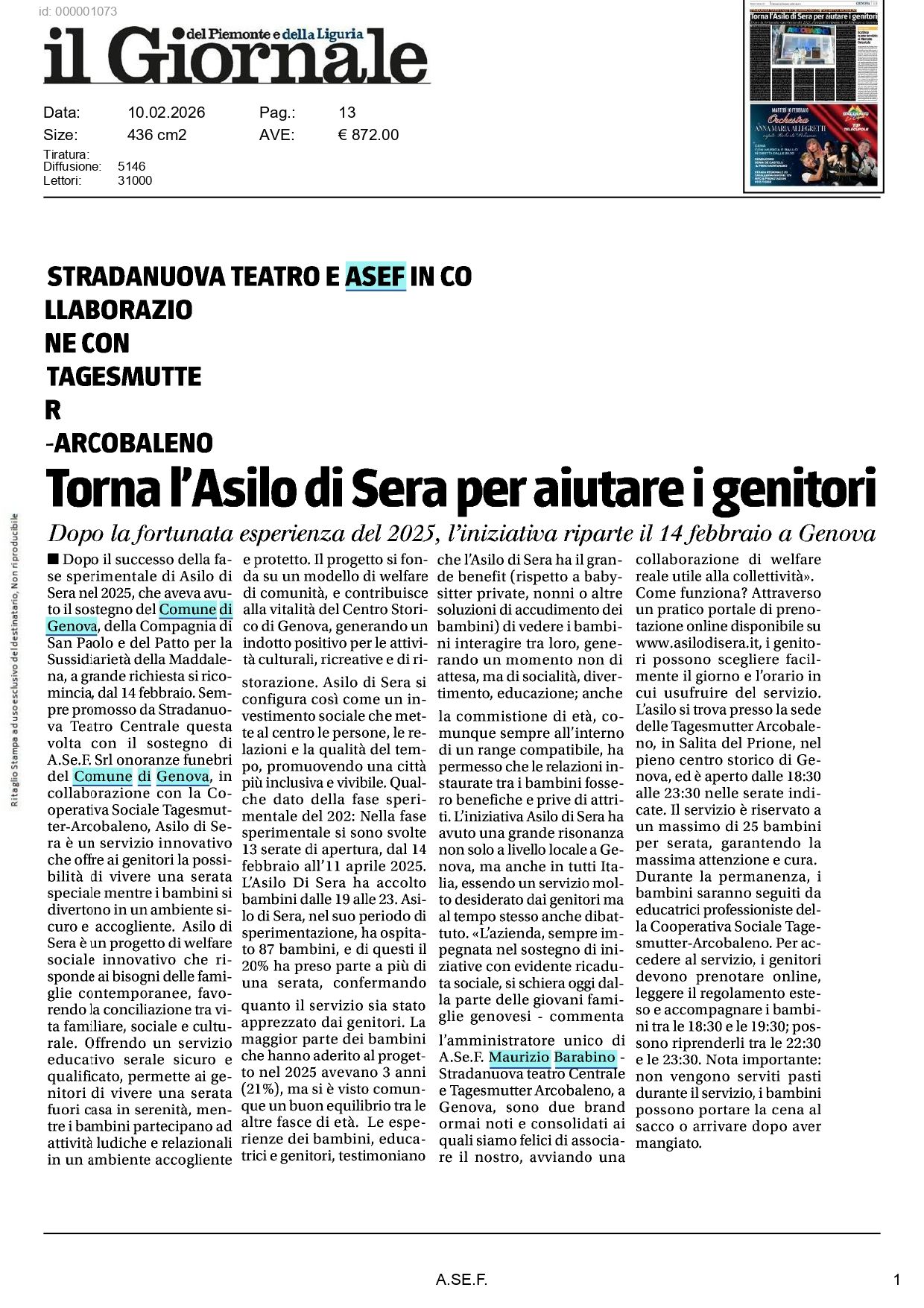 Asilo di Sera