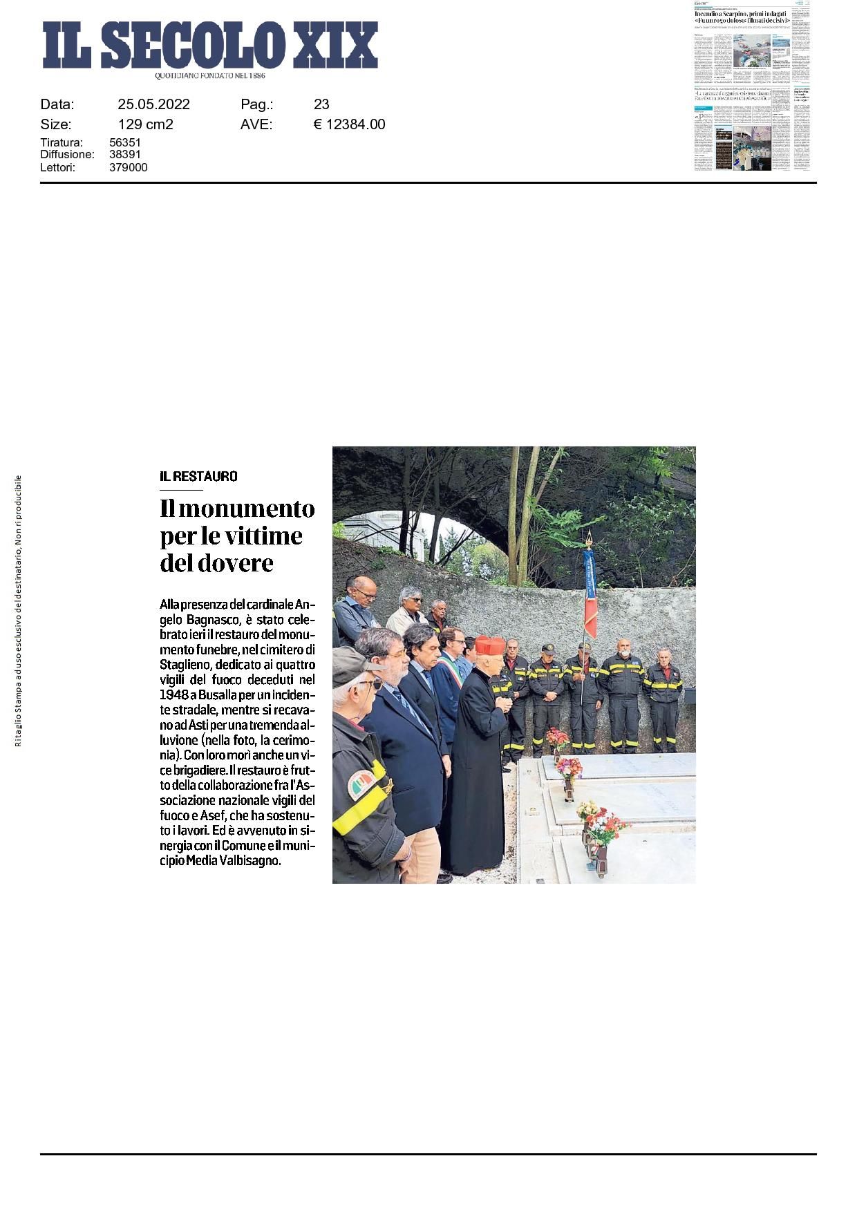 Un momeno della celebrazione