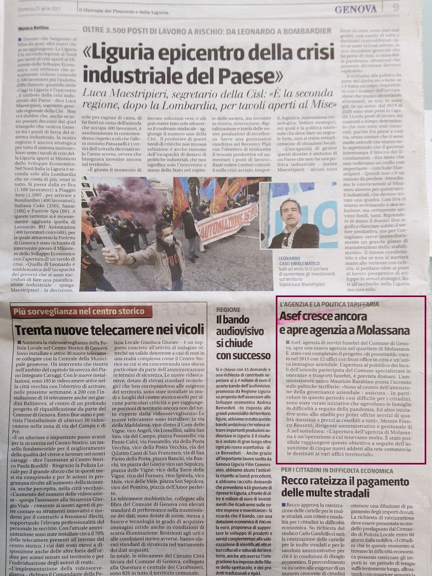 Sede Rinnovata in Corso Molassana